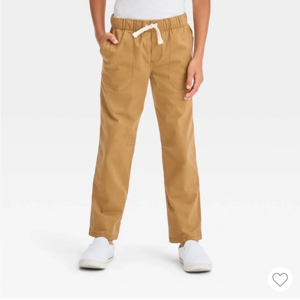 Boys' Straight Fit Casual Cargo Pants - Reinforced Knee, size 12